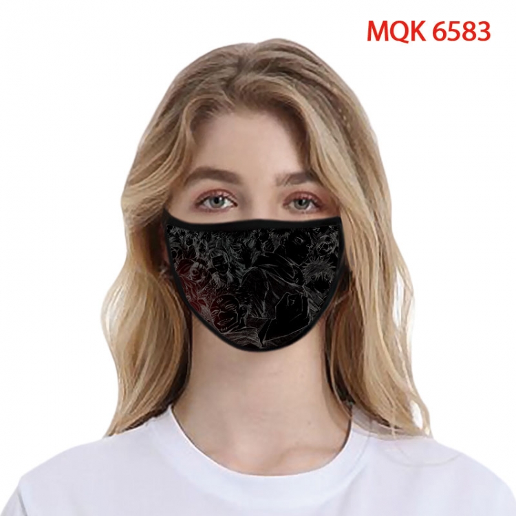 Jujutsu Kaisen Color printing Space cotton Masks price for 5 pcs   MQK-6583