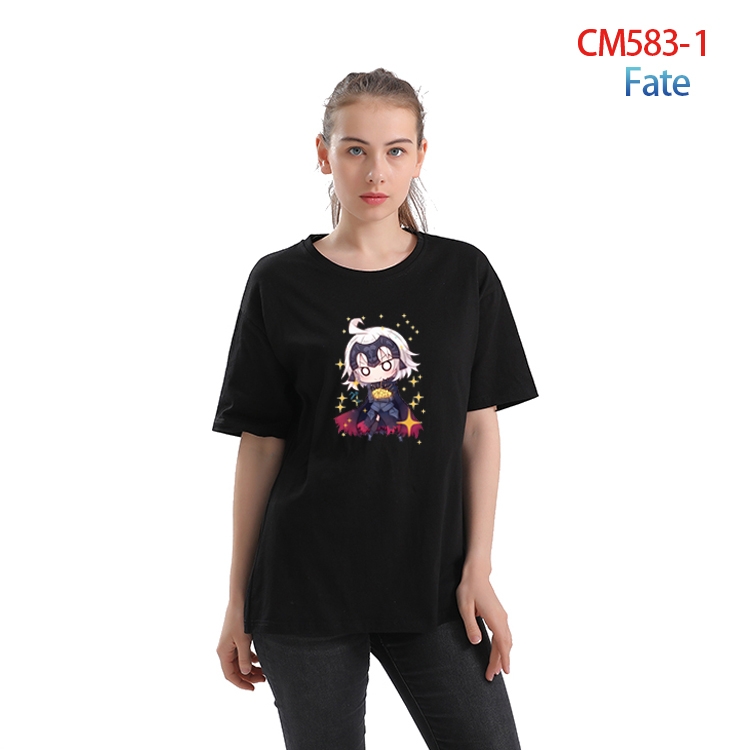 Fate Grand Order Women's Printed short-sleeved cotton T-shirt from S to 3XL  CM-583-1