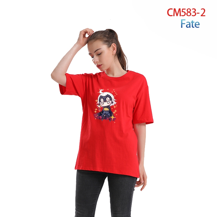 Fate Grand Order Women's Printed short-sleeved cotton T-shirt from S to 3XL  CM-583-2