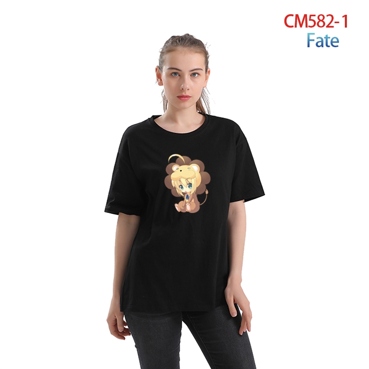 Fate Grand Order Women's Printed short-sleeved cotton T-shirt from S to 3XL  CM-582-1