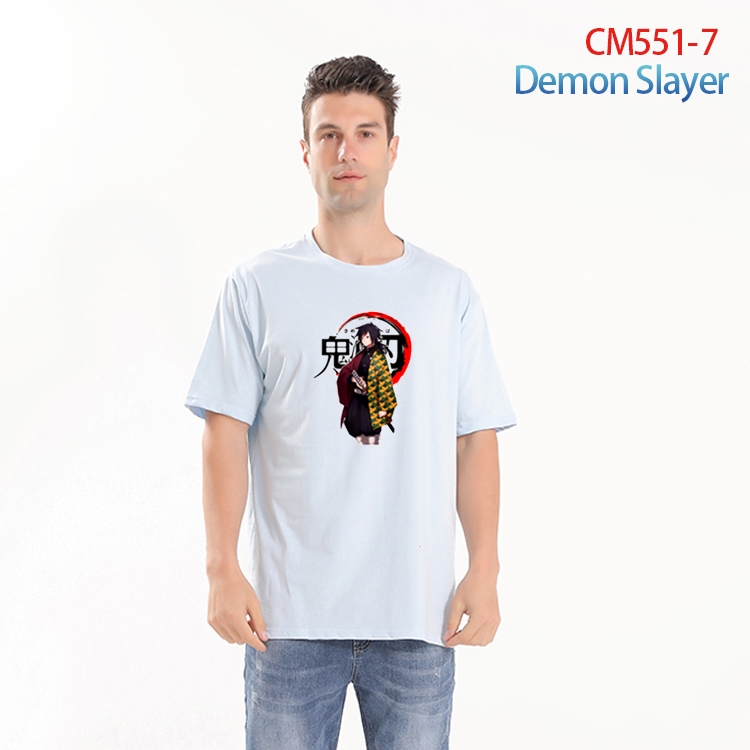 Demon Slayer Kimets Printed short-sleeved cotton T-shirt from S to 4XL  CM-551-7