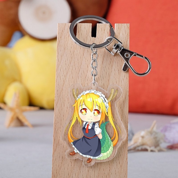 Miss Kobayashis Dragon Maid Anime acrylic Key Chain  price for 5 pcs  2655