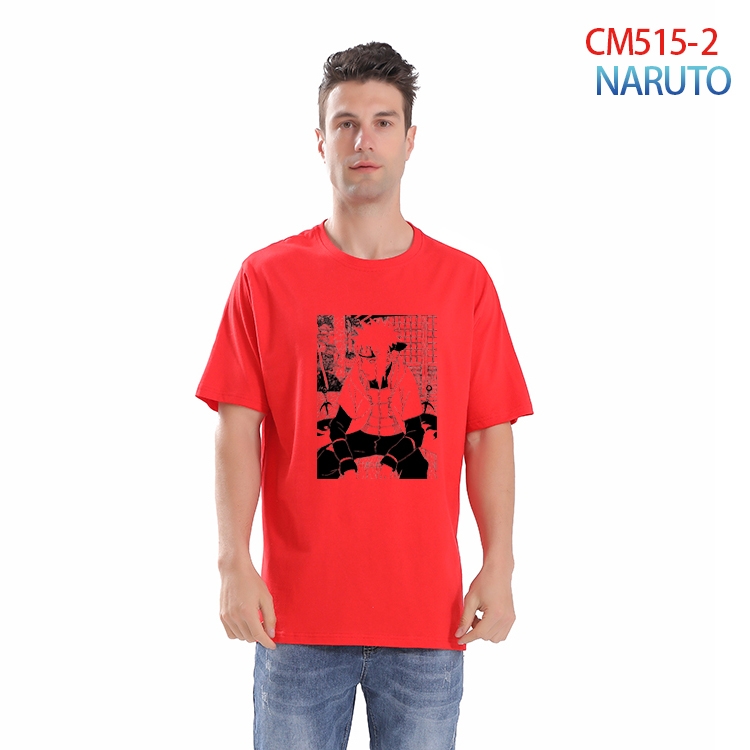 Naruto Printed short-sleeved cotton T-shirt from S to 4XL   CM-515-2