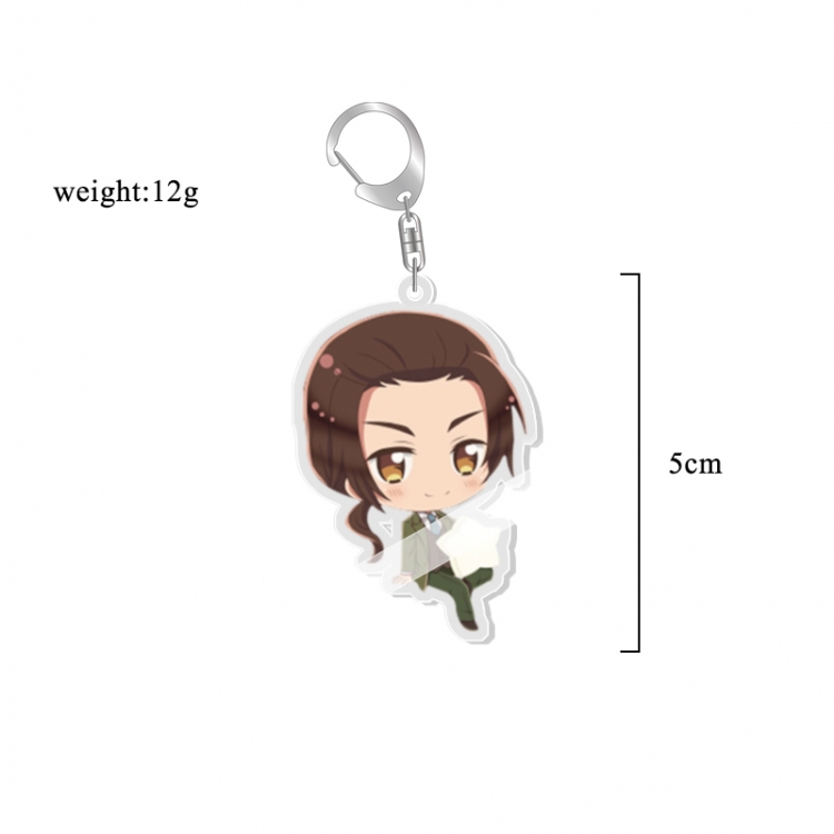 Hetalia Anime acrylic Key Chain  price for 5 pcs  7246