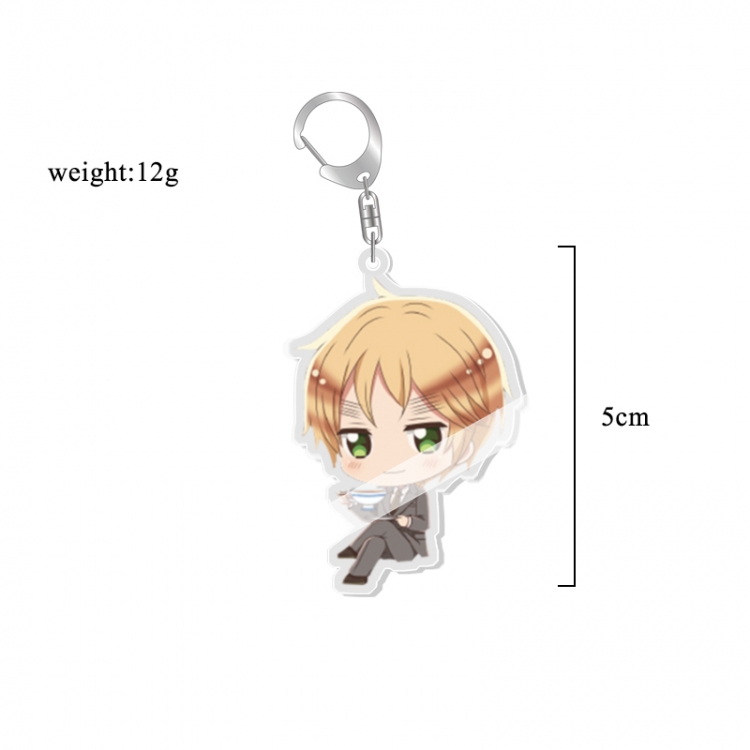 Hetalia Anime acrylic Key Chain  price for 5 pcs  7243