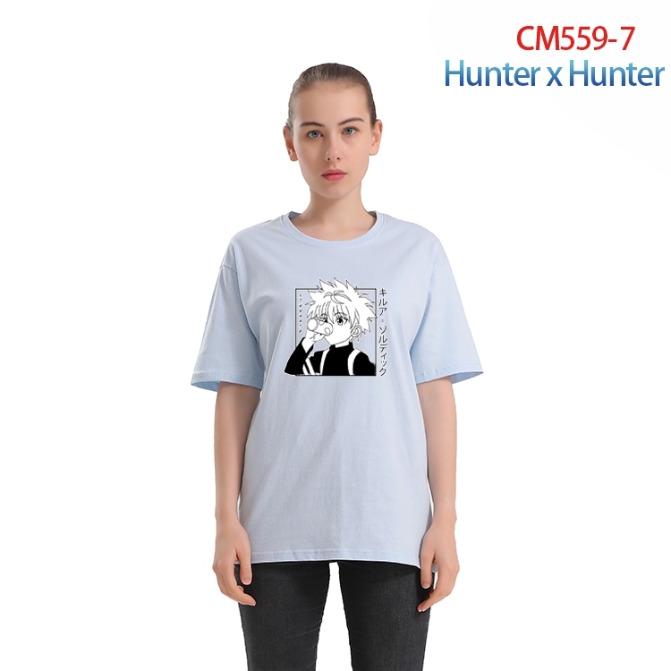 HunterXHunter  Women's Printed short-sleeved cotton T-shirt from XS to 3XL  CM-559-7