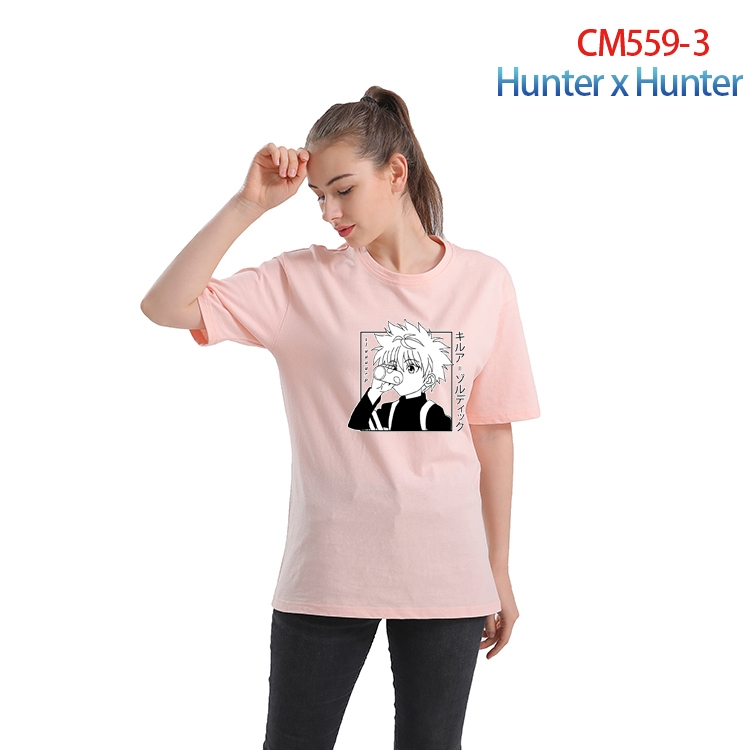 HunterXHunter  Women's Printed short-sleeved cotton T-shirt from XS to 3XL CM-559-3