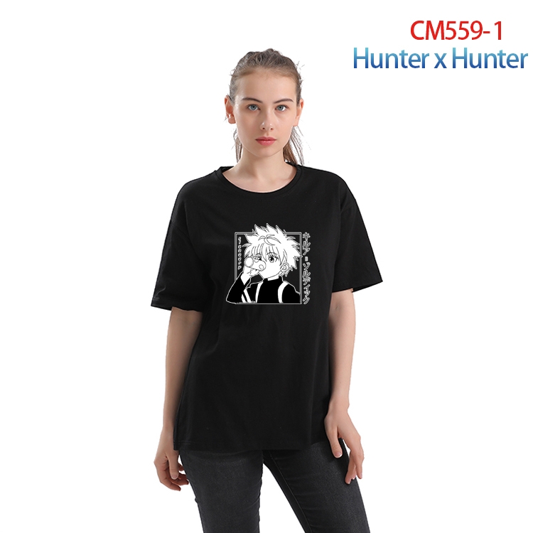 HunterXHunter  Women's Printed short-sleeved cotton T-shirt from XS to 3XL CM-559-1