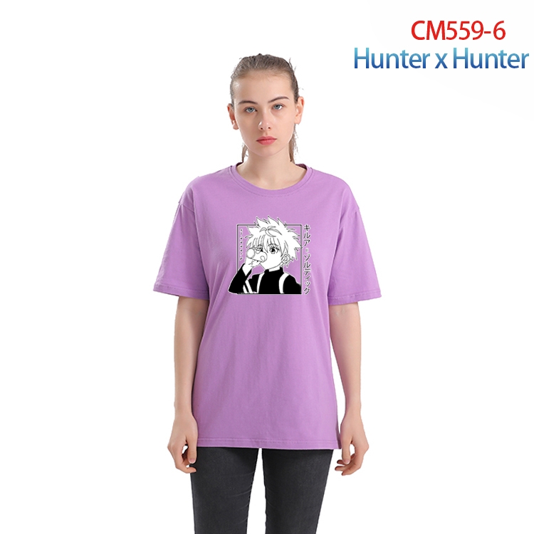 HunterXHunter  Women's Printed short-sleeved cotton T-shirt from XS to 3XL  CM-559-6