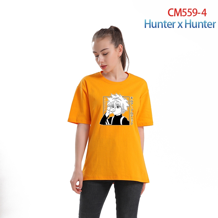 HunterXHunter  Women's Printed short-sleeved cotton T-shirt from XS to 3XL  CM-559-4