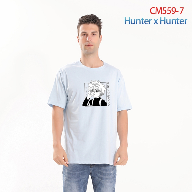 HunterXHunter Printed short-sleeved cotton T-shirt from S to 4XL  CM-559-7