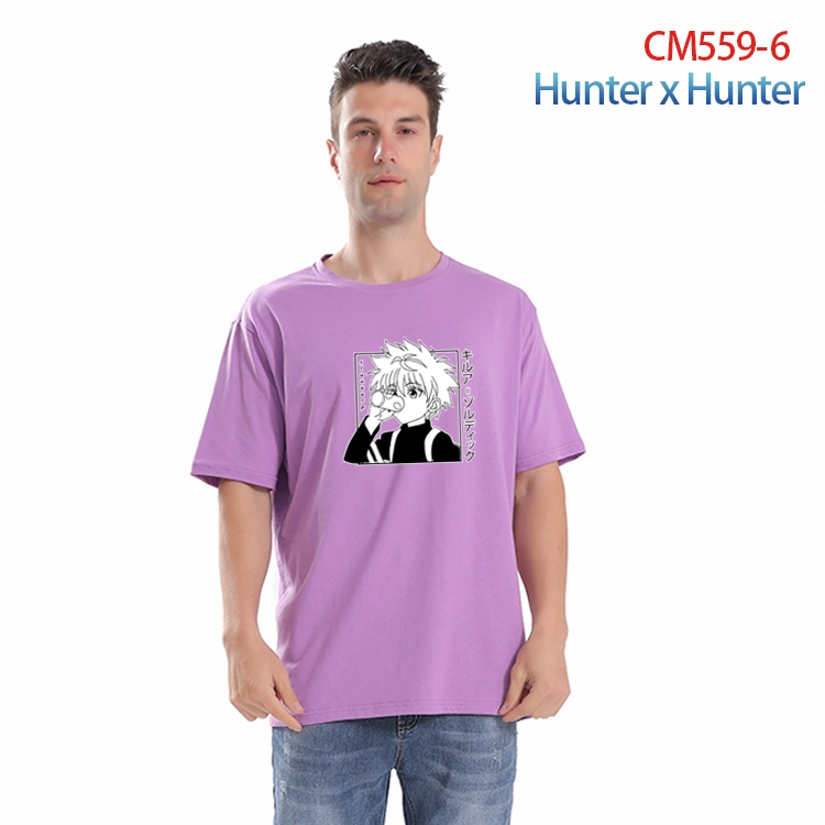 HunterXHunter Printed short-sleeved cotton T-shirt from S to 4XL  CM-559-6