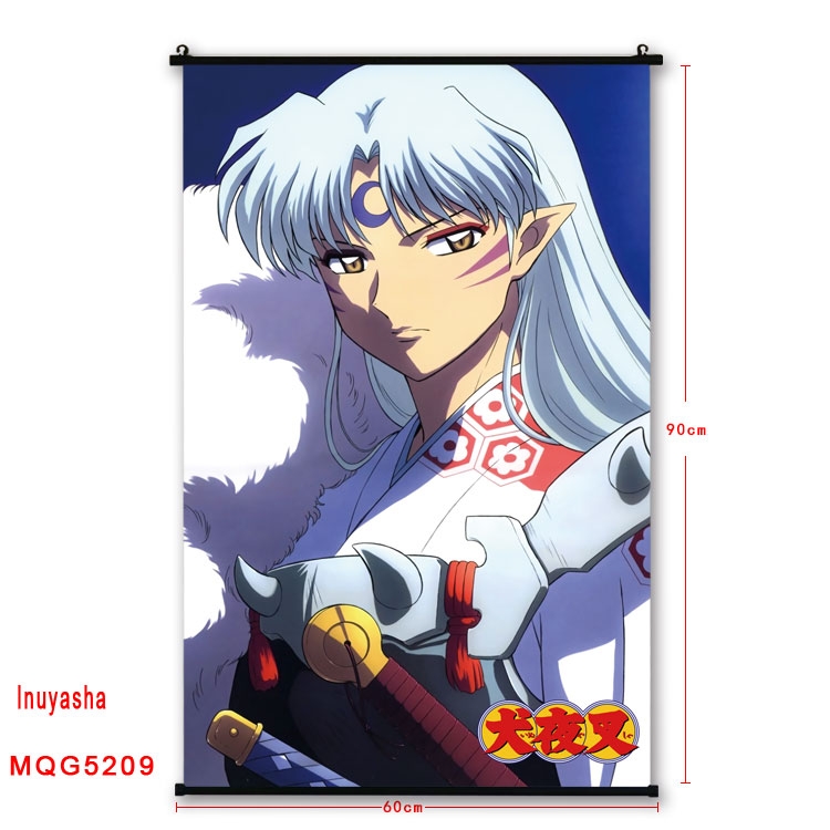 Inuyasha Plastic pole cloth painting Wall Scroll 60X90CM preorder 3 days    MQG5209