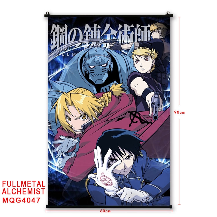 Fullmetal Alchemist Plastic pole cloth painting Wall Scroll 60X90CM preorder 3 days  MQG4047