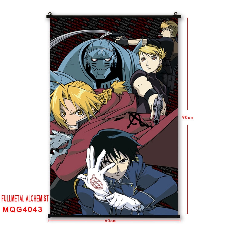 Fullmetal Alchemist Plastic pole cloth painting Wall Scroll 60X90CM preorder 3 days MQG4043