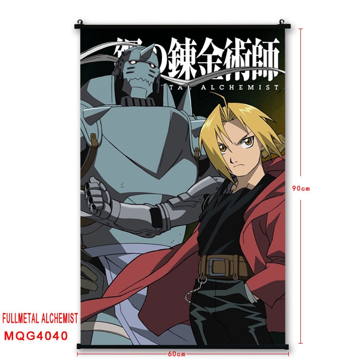 Fullmetal Alchemist Plastic pole cloth painting Wall Scroll 60X90CM preorder 3 days  MQG4040