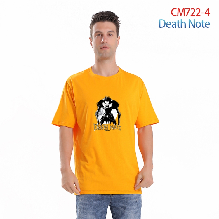 Death note Printed short-sleeved cotton T-shirt from S to 4XL  CM-722-4