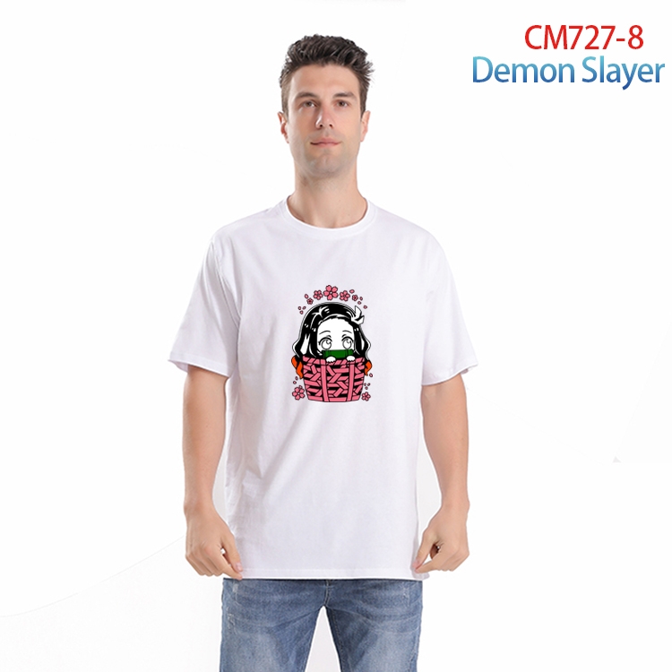 Demon Slayer Kimets Printed short-sleeved cotton T-shirt from S to 4XL  CM-727-8