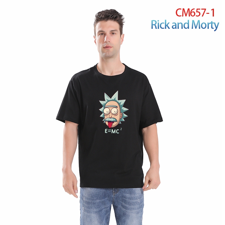 Rick and Morty Printed short-sleeved cotton T-shirt from S to 4XL  CM-657-1