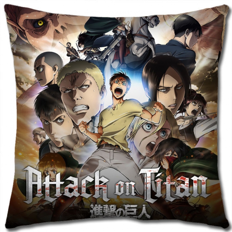 Shingeki no Kyojin Anime square full-color pillow cushion 45X45CM NO FILLING J12-214