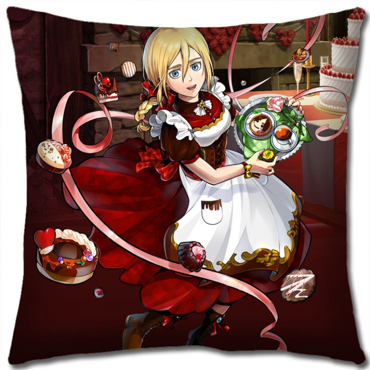 Shingeki no Kyojin Anime square full-color pillow cushion 45X45CM NO FILLING J12-197