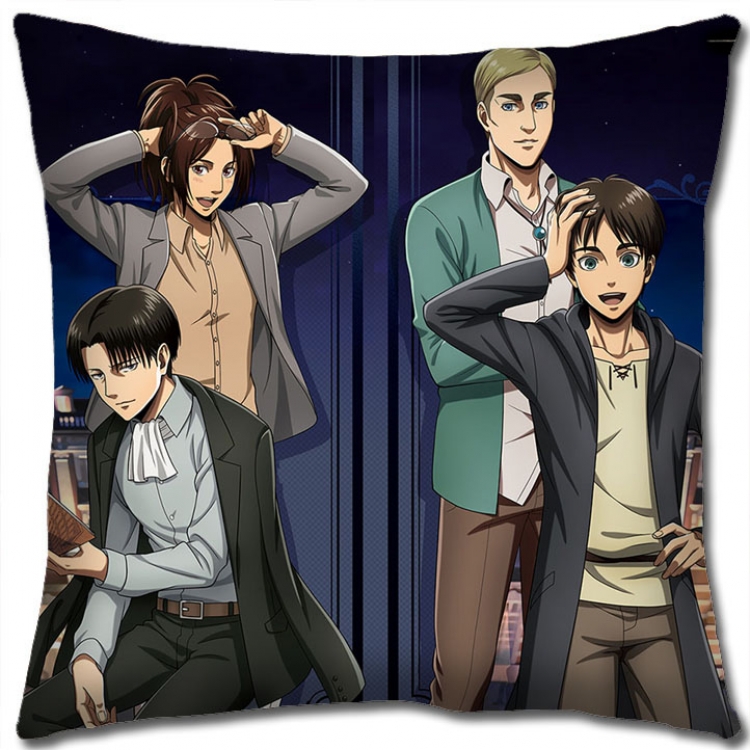 Shingeki no Kyojin Anime square full-color pillow cushion 45X45CM NO FILLING  J12-242