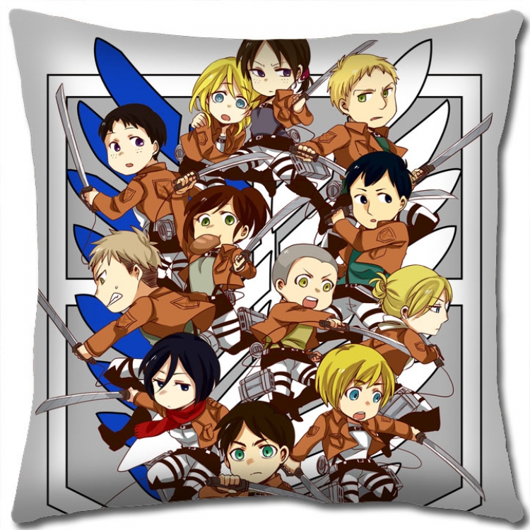 Shingeki no Kyojin Anime square full-color pillow cushion 45X45CM NO FILLING J12-192