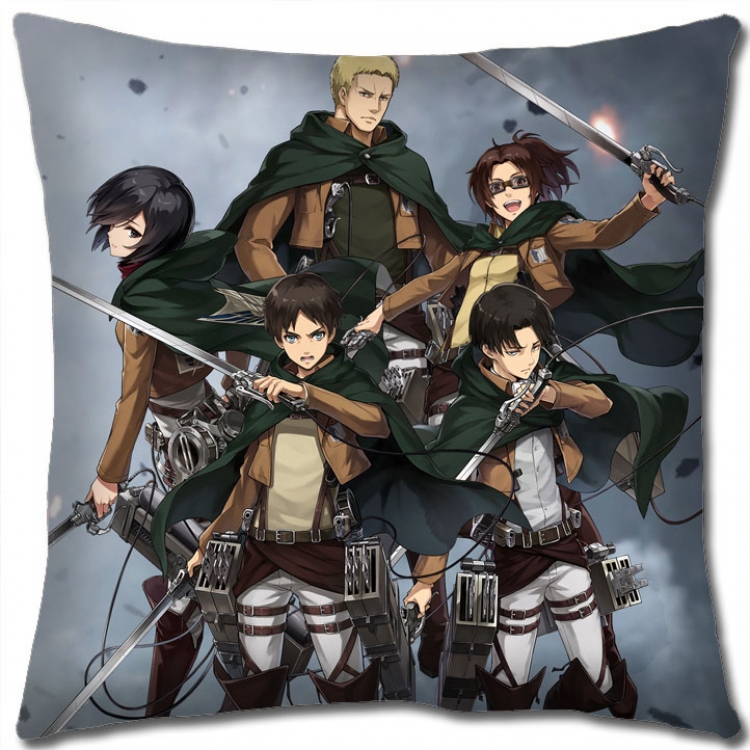 Shingeki no Kyojin Anime square full-color pillow cushion 45X45CM NO FILLING  J12-253