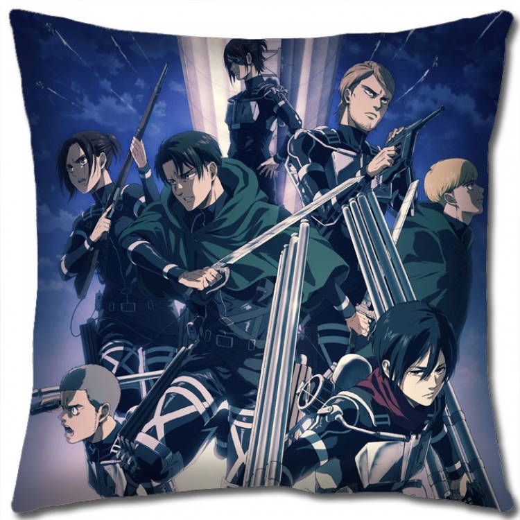 Shingeki no Kyojin Anime square full-color pillow cushion 45X45CM NO FILLING  J12-211