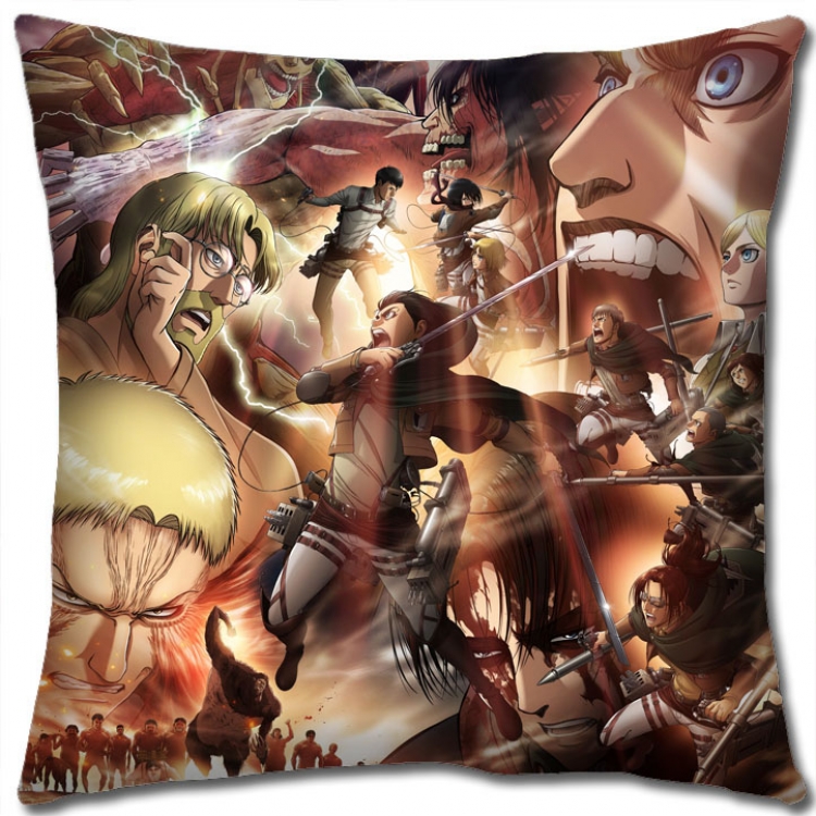 Shingeki no Kyojin Anime square full-color pillow cushion 45X45CM NO FILLING  J12-236
