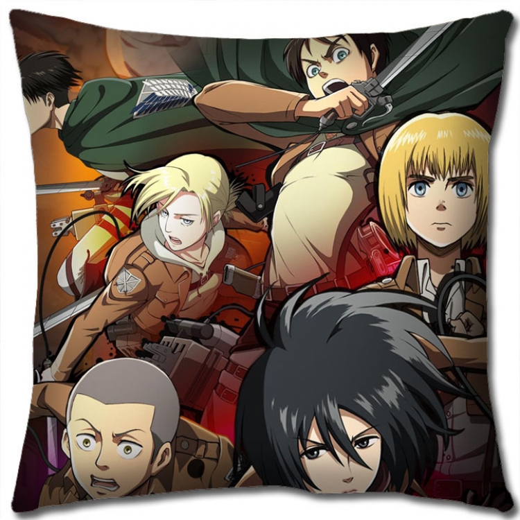 Shingeki no Kyojin Anime square full-color pillow cushion 45X45CM NO FILLING  J12-219