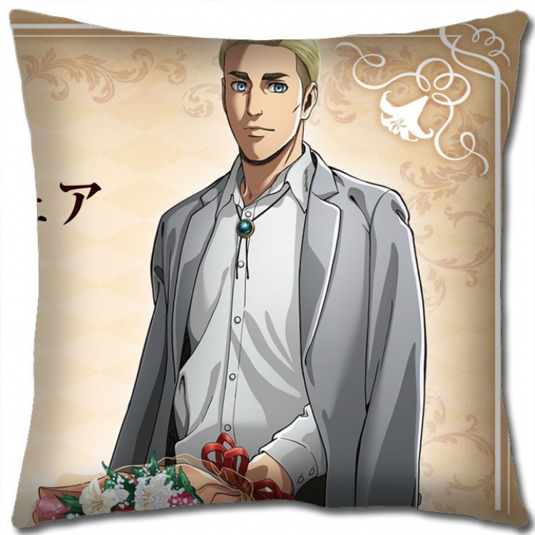 Shingeki no Kyojin Anime square full-color pillow cushion 45X45CM NO FILLING  J12-199