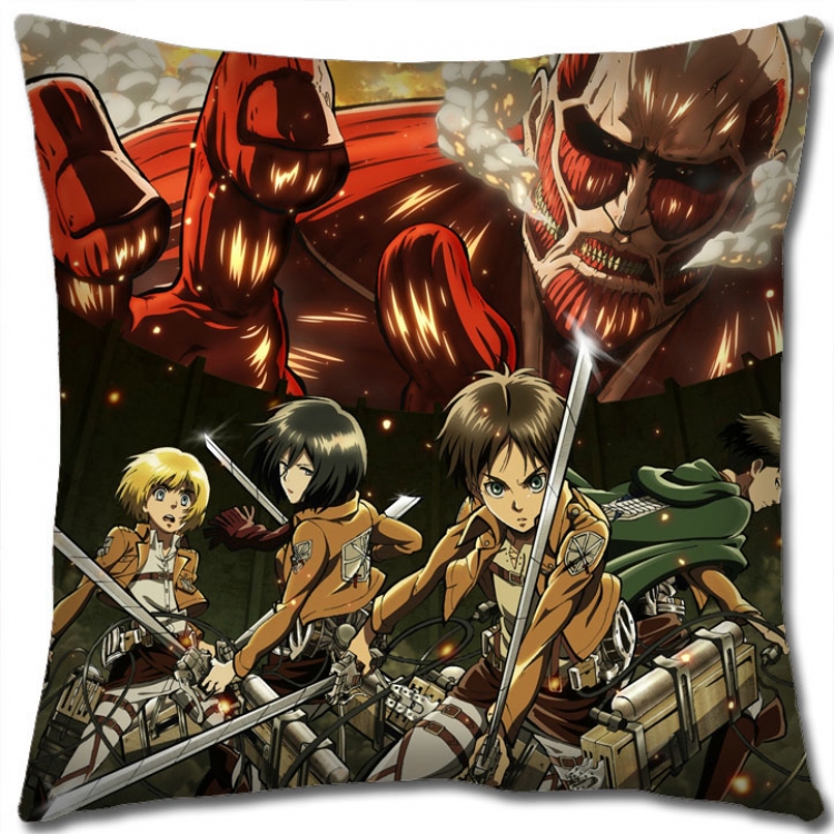 Shingeki no Kyojin Anime square full-color pillow cushion 45X45CM NO FILLING  J12-189