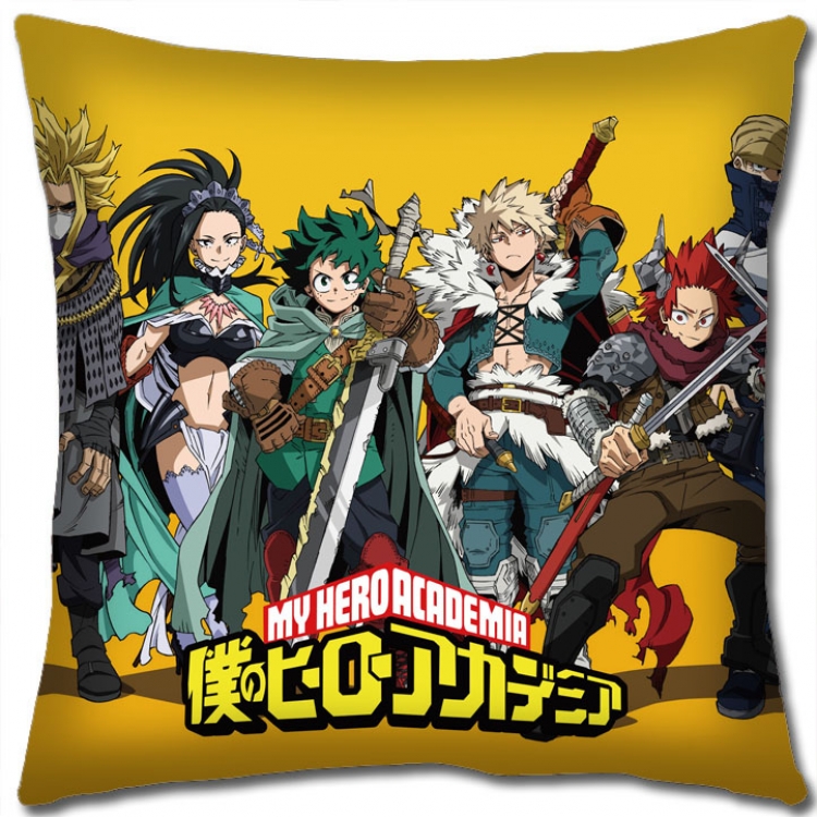 My Hero Academia Anime square full-color pillow cushion 45X45CM NO FILLING  w9-410