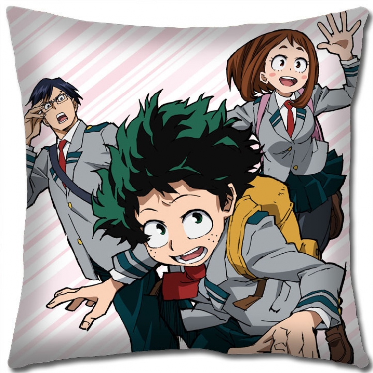 Hero Academia Anime square full-color pillow cushion 45X45CM NO FILLING  w9-387