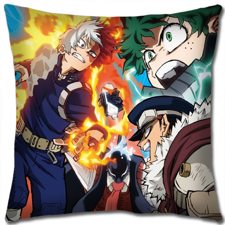 Hero Academia Anime square full-color pillow cushion 45X45CM NO FILLING w9-344