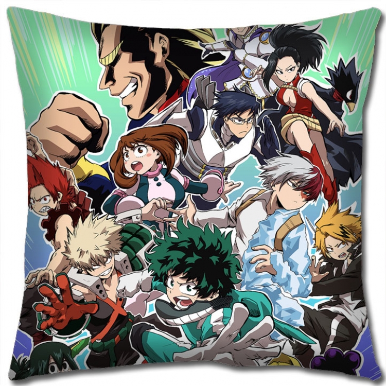 Hero Academia Anime square full-color pillow cushion 45X45CM NO FILLING w9-345