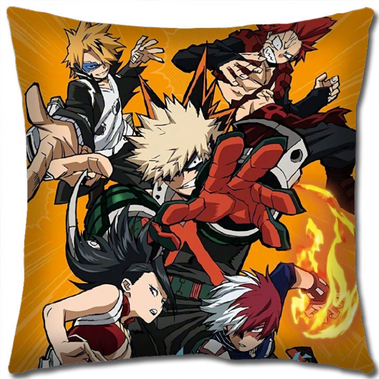 Hero Academia Anime square full-color pillow cushion 45X45CM NO FILLING  w9-343