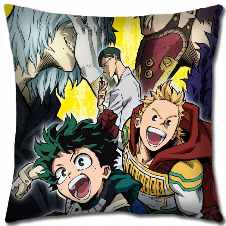 Hero Academia Anime square full-color pillow cushion 45X45CM NO FILLING  w9-342