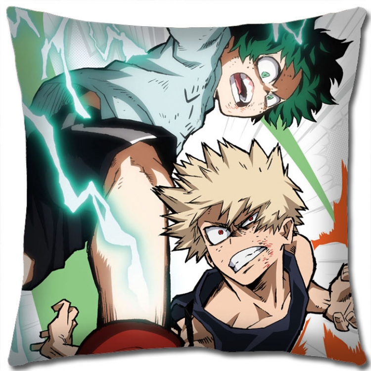 Hero Academia Anime square full-color pillow cushion 45X45CM NO FILLING  w9-365