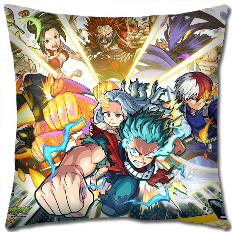 Hero Academia Anime square full-color pillow cushion 45X45CM NO FILLING w9-377
