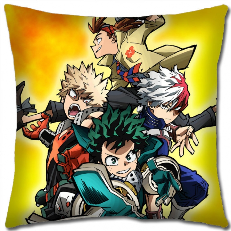 Hero Academia Anime square full-color pillow cushion 45X45CM NO FILLING w9-351