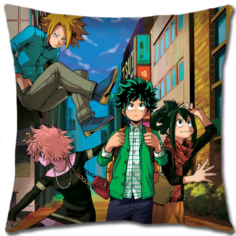 Hero Academia Anime square full-color pillow cushion 45X45CM NO FILLING w9-388
