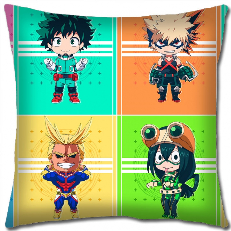 Hero Academia Anime square full-color pillow cushion 45X45CM NO FILLING  w9-367A