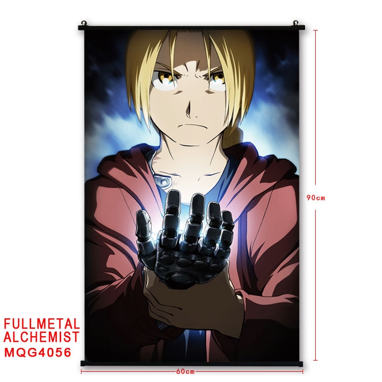 Fullmetal Alchemist  Anime Plastic rod Cloth painting Wall Scroll 60X90CM  MQG-4056