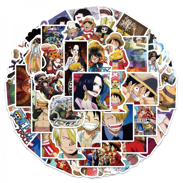 One Piece stickers Waterproof stickers a set of 50 price for 5 