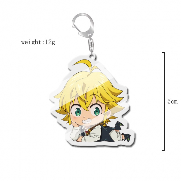 The Seven Deadly Sins Anime acrylic Key Chain price for 5 pcs