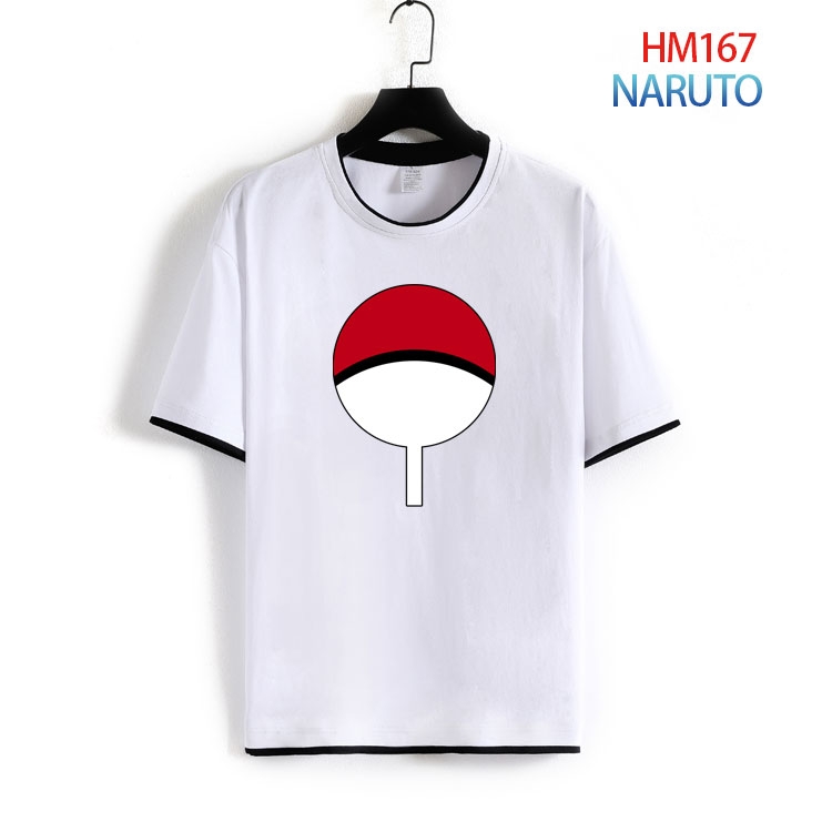 Naruto Pure cotton Loose short sleeve round neck T-shirt from S to 4XL  HM-167-2