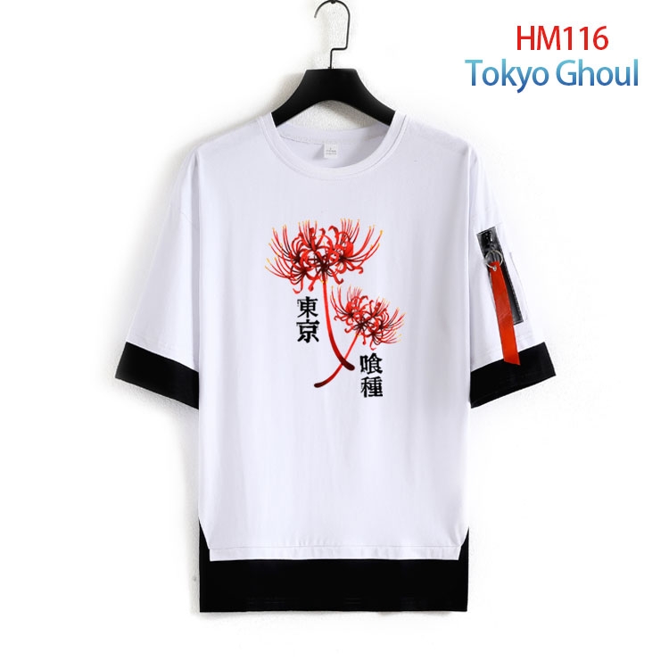 Tokyo Ghoul Pure cotton Loose short sleeve round neck T-shirt from S to 4XL HM-116-3