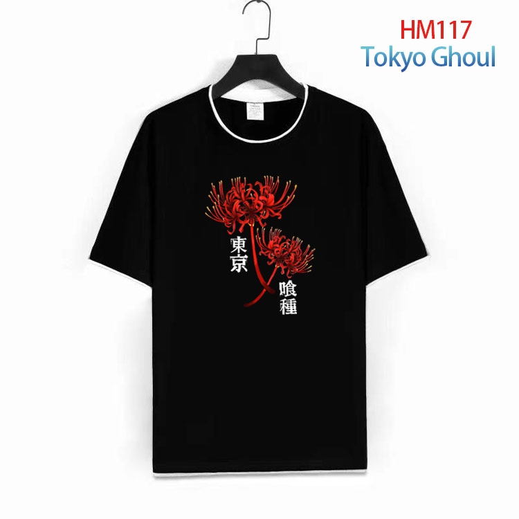 Tokyo Ghoul Cotton round neck fake two loose T-shirts from S to 4XL  HM-117-1